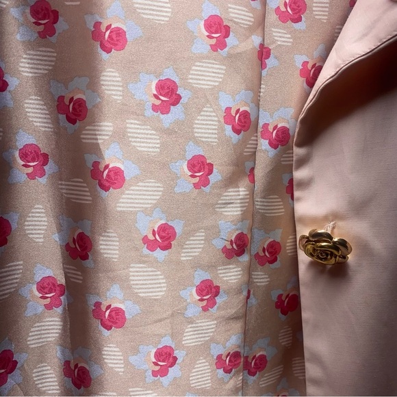 RARE Betsey Johnson Flared Skirted Trench Coat Y2K VTG Size L - Picture 11 of 14